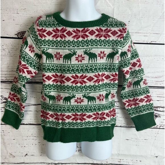 Unisex Kids Crewneck Christmas Sweater - Picture 1 of 4